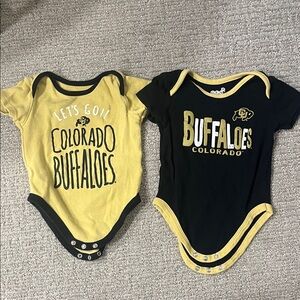 Colorado Buffaloes Baby One-Piece Bodysuit (Black/Yellow)